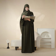 Reversible Crepe Abaya & Hijab (AA027)